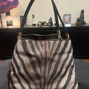 Coach Madison Phoebe in Zebra Print